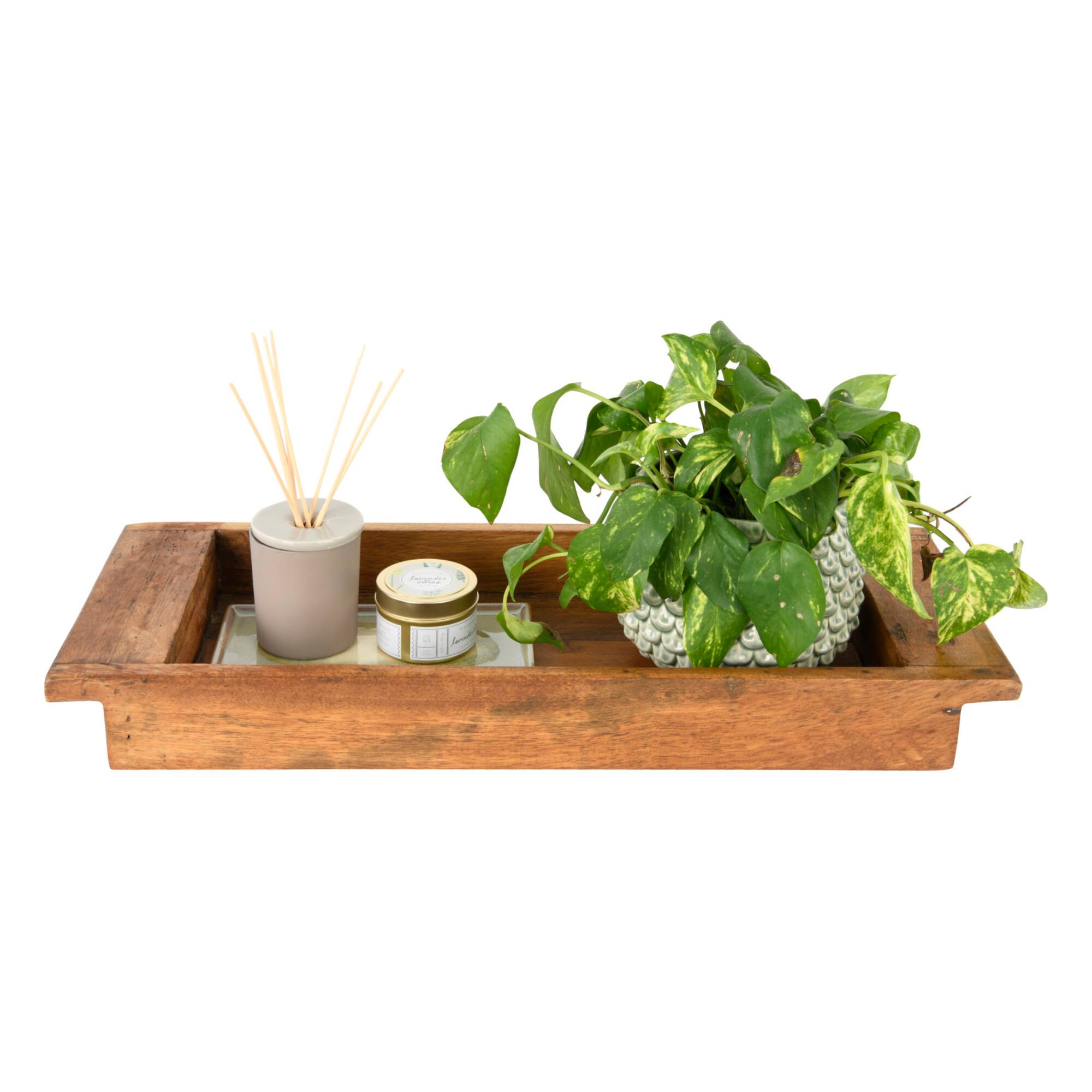 Hello Honey® 24.5'' Found Wood Trug